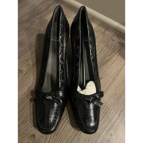 Stuart Weizman Alligator Print Heels - Picture 1 of 6